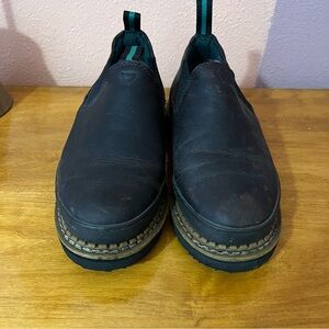 Georgia giant Romeo women’s Boot Dark Brown Leather work boots sz 9 wide